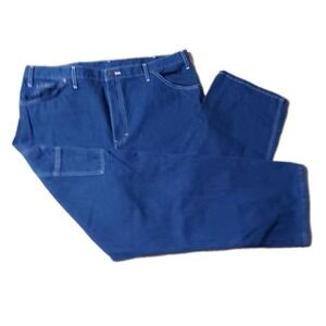 Dickies Men's 36x30 Relaxed Straight Fit Carpenter Pant Jeans Blue Dark Wash